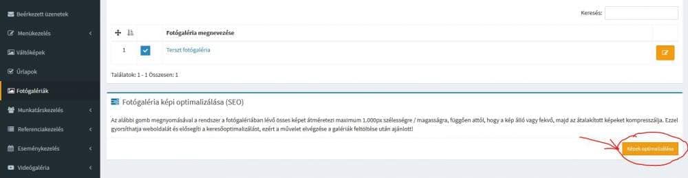 Fotógaléria keresőoptimalizálása