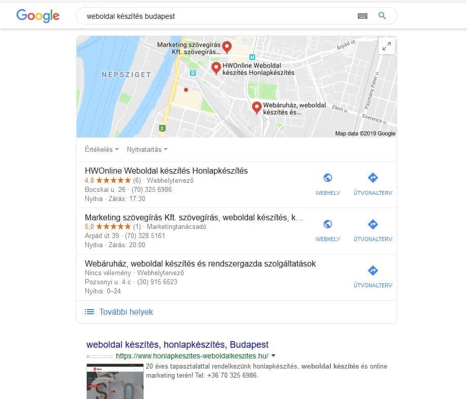 Lokális keresési találat