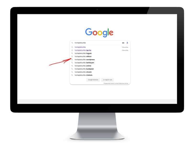 Kulcsszó kutatás a Google keresőben