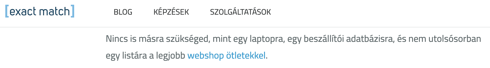 Horgonyszöveg fő kulcsszó