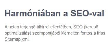 Sitemap készítés