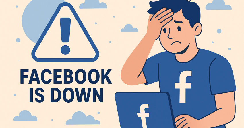 Ismét leállt a Facebook