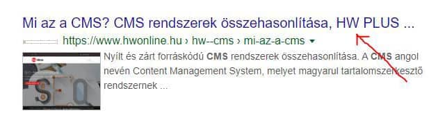 Google keresőjében